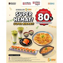 Diskon Hingga 80% (BNI)