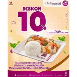 Diskon 10% (Muamalat)