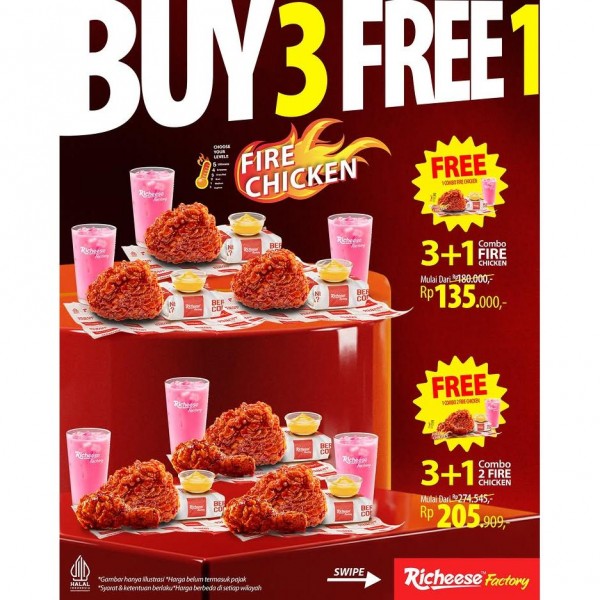 Promo Buy 3 Get 1