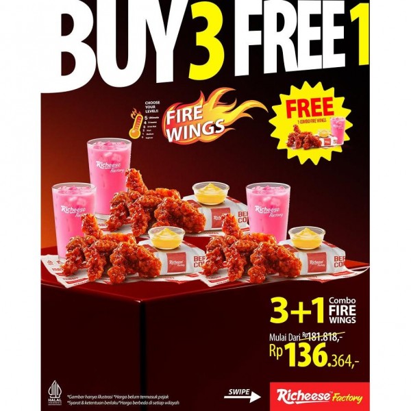 Promo Buy 3 Get 1