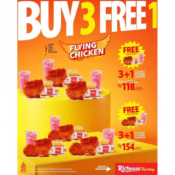 Promo Buy 3 Get 1