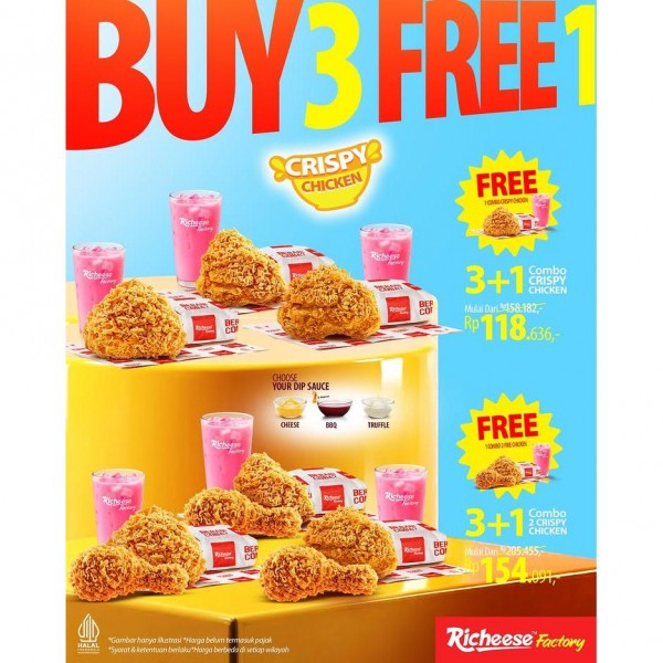 Promo Buy 3 Get 1