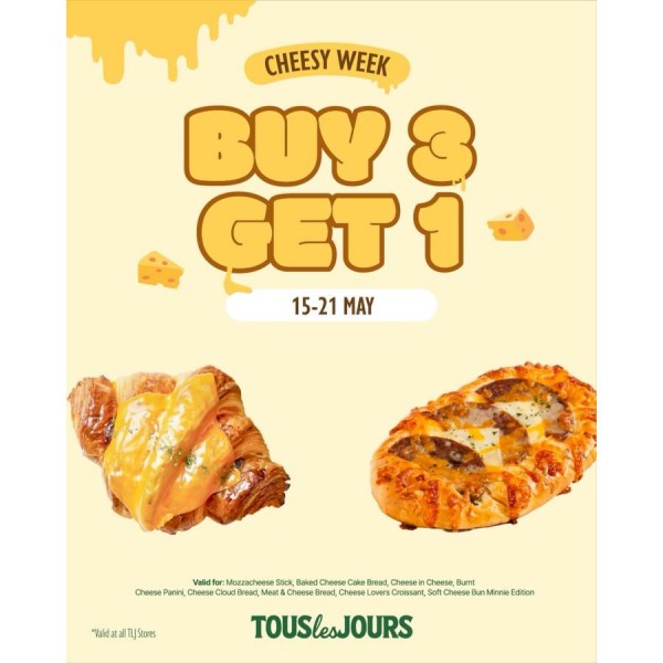 Promo Buy 3 Get 1 Free