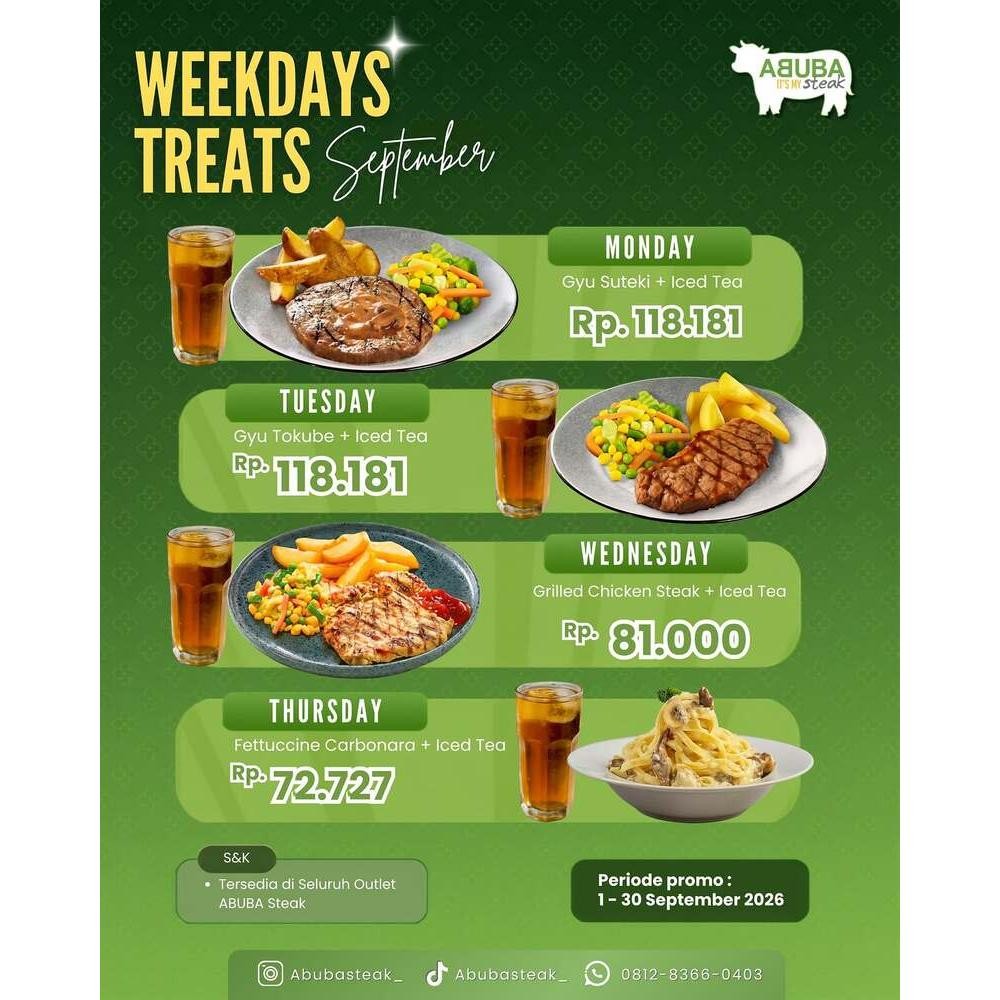 Promo Weekdays Treats