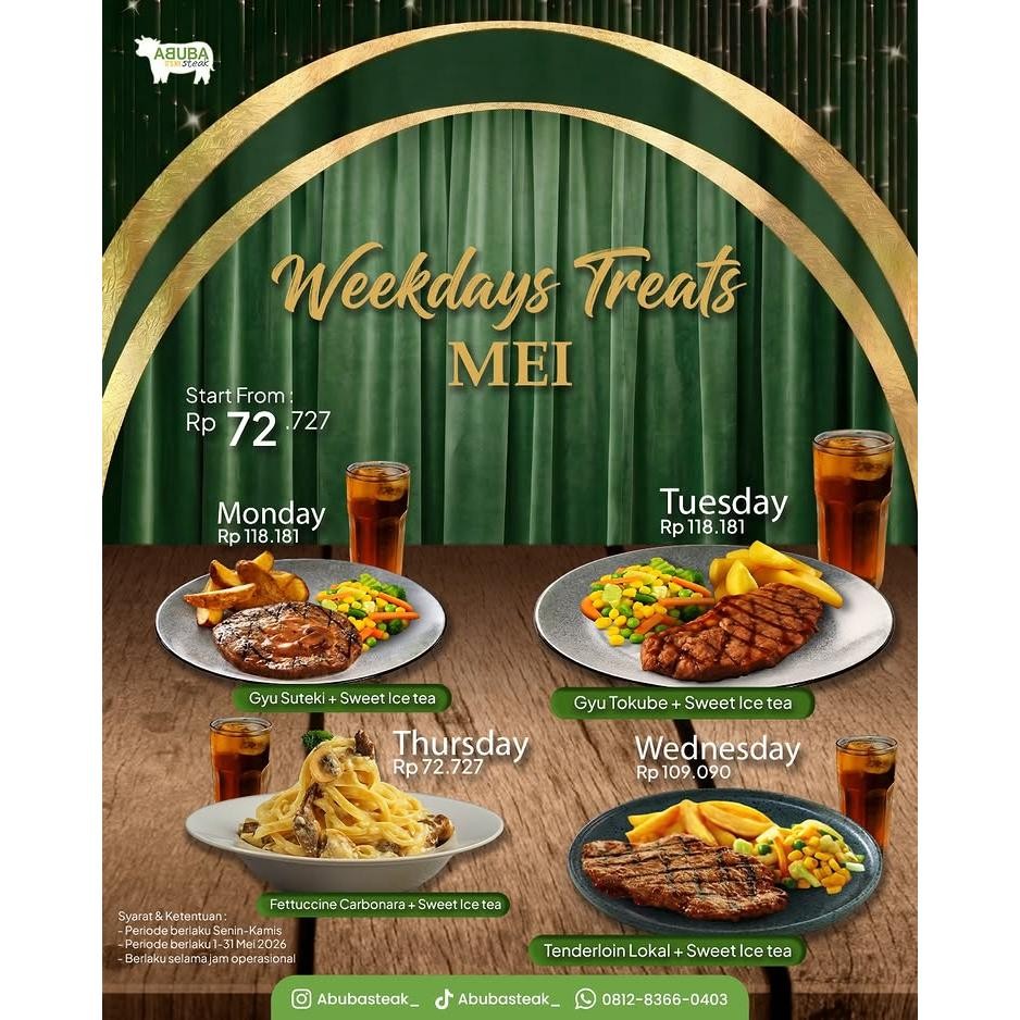 Promo Weekdays Treets