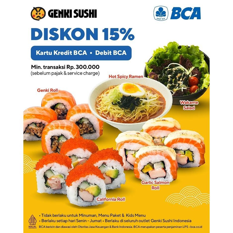 Diskon 15% (BCA)