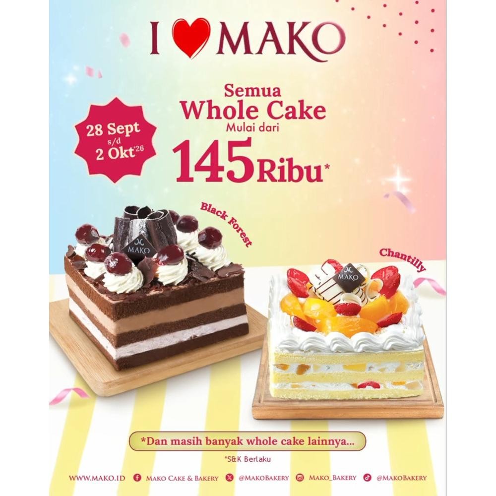 Diskon Mako Whole Cake