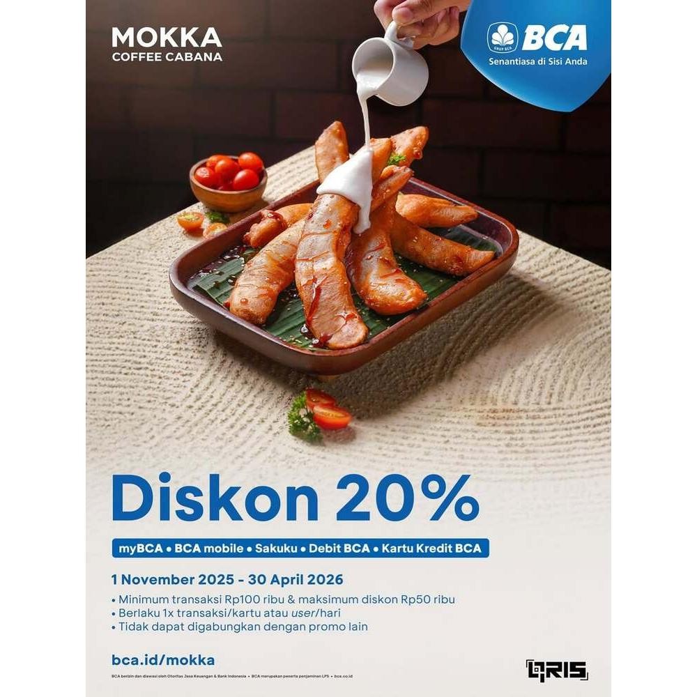 Diskon 20% (BCA)