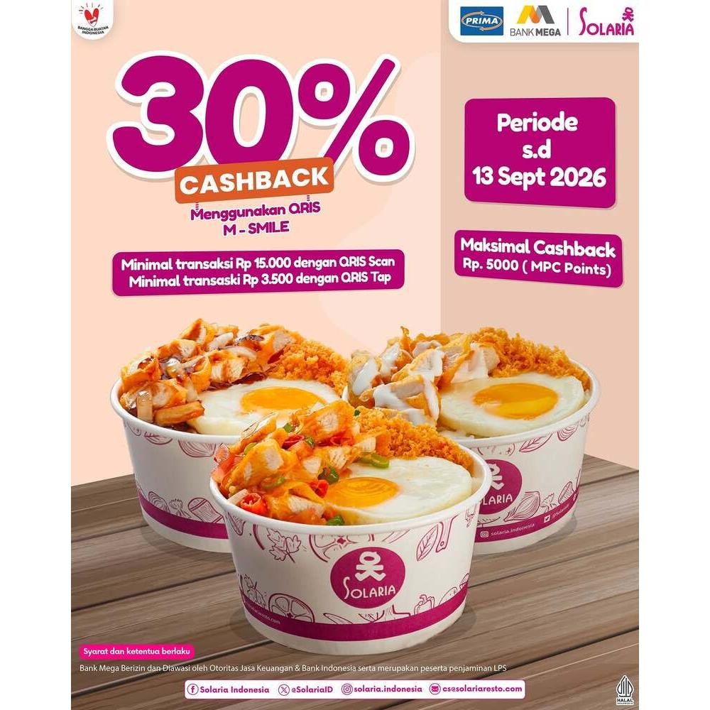 Cashback 30% (Mega)