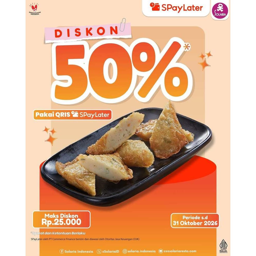 Diskon 50% (SPayLater)