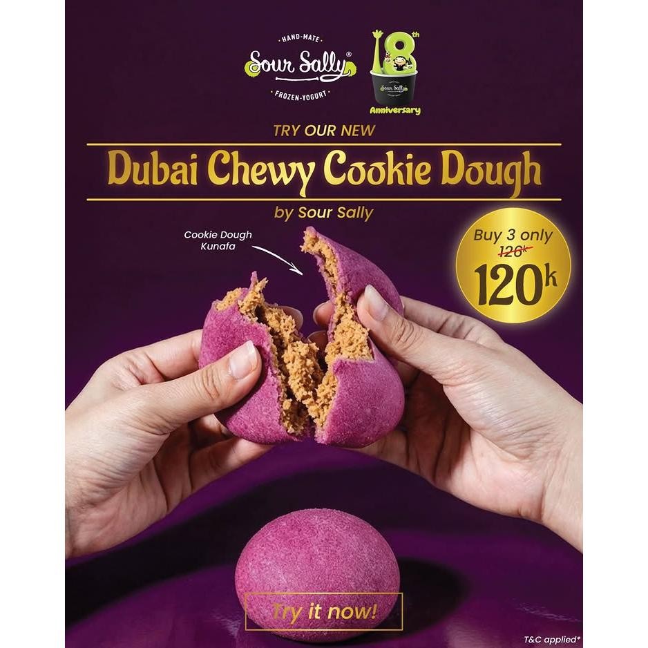 Promo Dubai Chewy Cookie