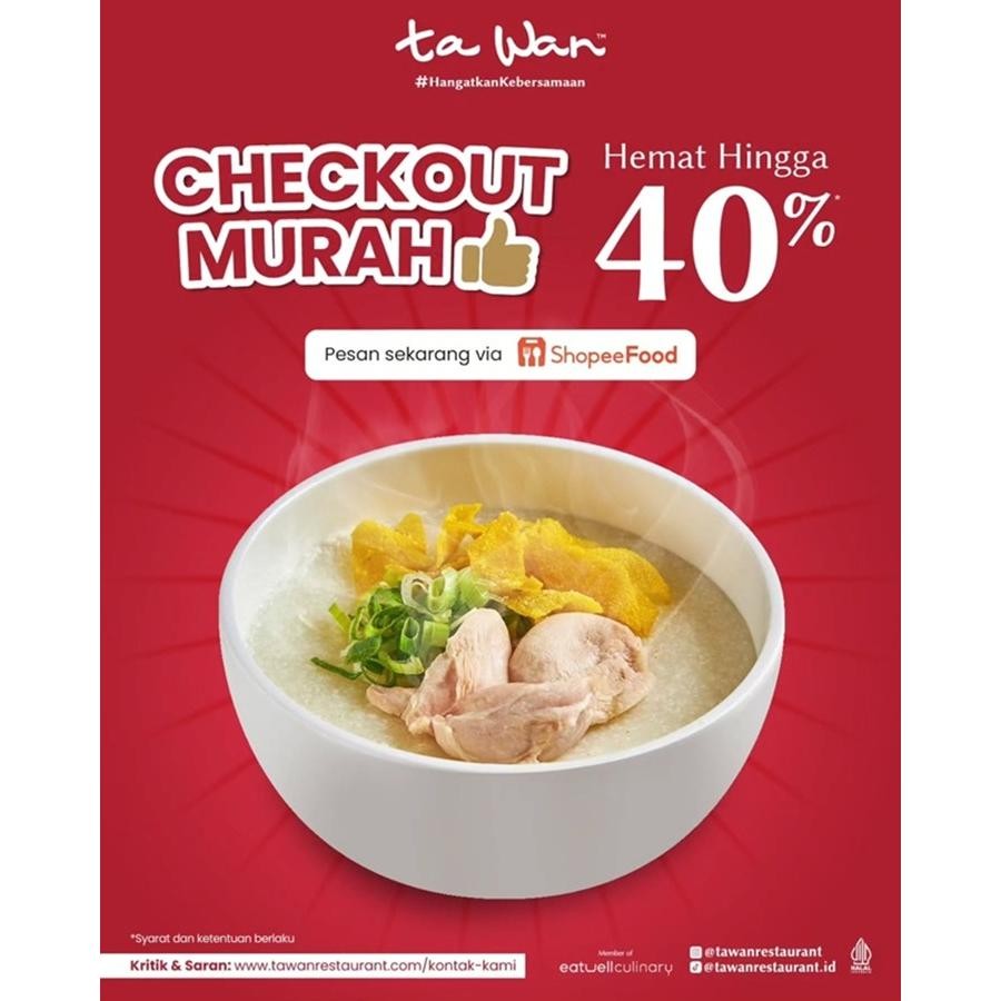 Diskon Hingga 40% (ShopeeFood)