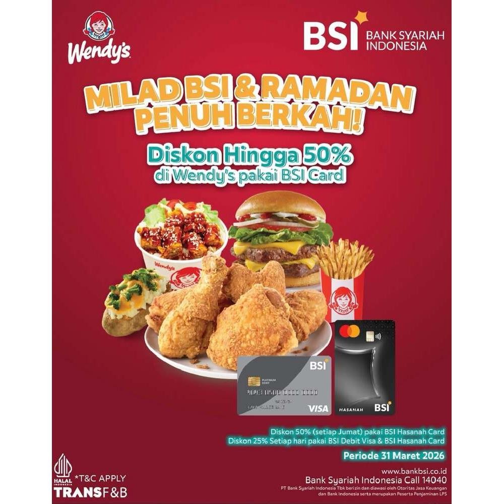 Diskon hingga 50% (BSI)