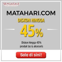 Diskon Tas dan Aksesori hingga 45%