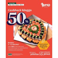 Cashback Hingga 50%