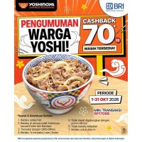 Promo Cashback 70RB (BRI)